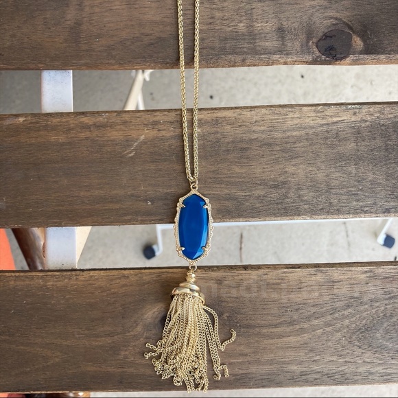 Kendra Scott Teal Agate Everly Necklace - Picture 6 of 6